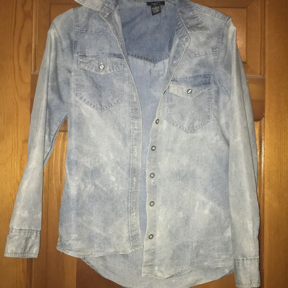 Rue 21 Denim light blue jacket